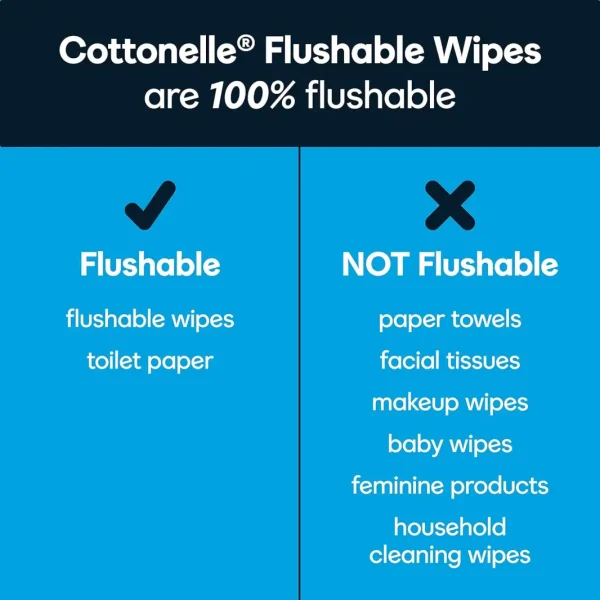 Cottonelle Freshfeel Flushable Wet Wipes, Adult Wet Wipes, 8 Flip-Top Packs, 42 Wipes per Pack (8 Packs of 42) (336 Total Flushable Wipes), Packaging May Vary - Image 4