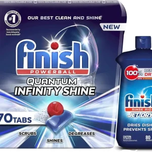 Finish Jet-Dry Rinse Aid, Dishwasher Rinse Agent & Drying Agent, 8.45 Fl Oz (Packaging May Vary)
