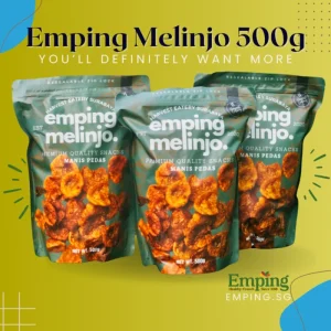 Emping Melinjo Chips by Harvest Eatery Emping Belinjo Chips Indo Snack [500g] Large Pack（3 Bags）