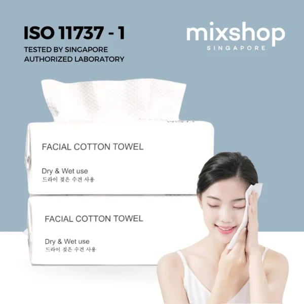 mixshop Disposable Facial Cotton Towel, Makeup Remover Tissue, Towel, Large and Thick wipes