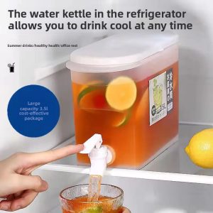 Large Cold Water Pitcher with Spout – Juice/Tea/Lemon Drink Dispenser
