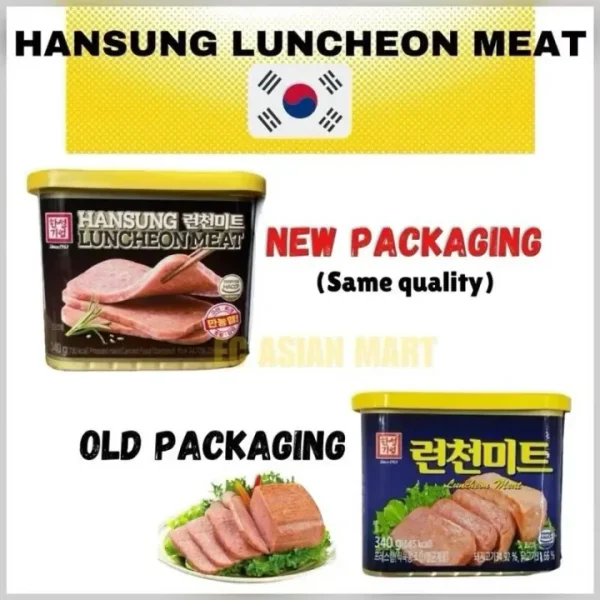 Korea Lotte/Hansung Luncheon Meat 340g X 24 cans - Image 3