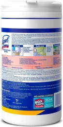 Surface Antibacterial Cleaning Wipes, For Disinfecting and Cleaning, Lemon and Lime Blossom, 80 Count (Pack of 4)