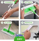 Swiffer Sweeper 2-in-1 Mops for Floor Cleaning, Dry and Wet Multi Surface Floor Cleaner, Sweeping and Mopping Starter Kit, Includes 1 Mop + 19 Refills, 20 Piece Set