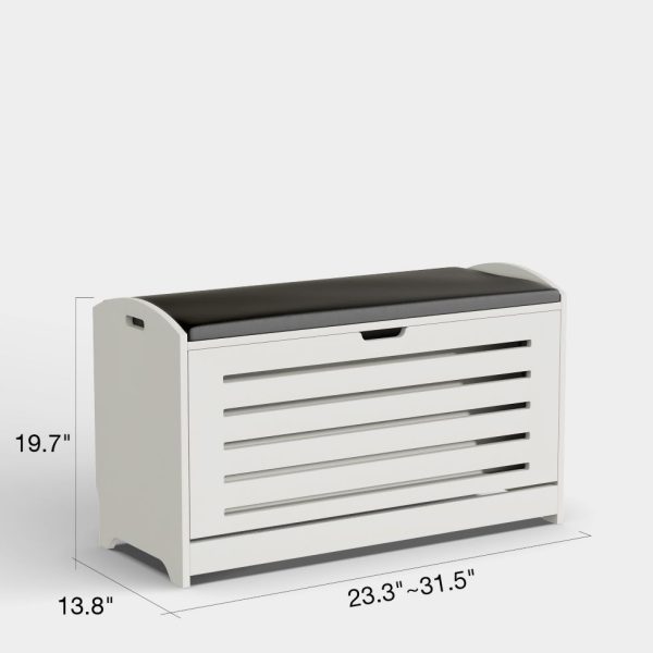 Yowos Entrance Tipping Bucket Shoe Storage Bench - Image 4