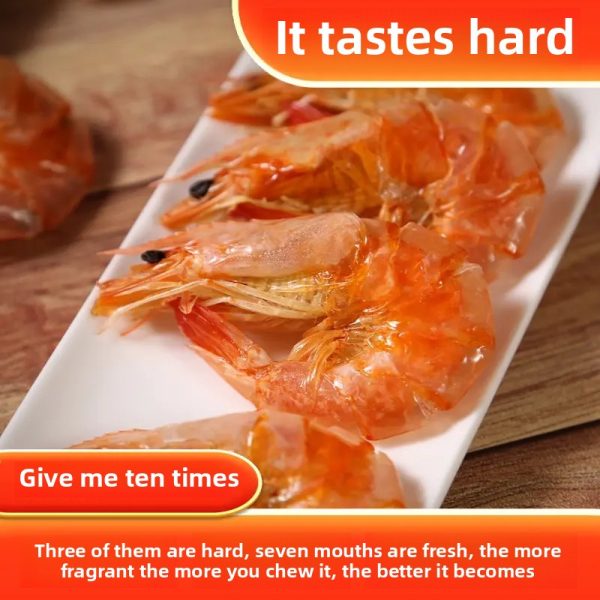 Xiya Grilled Dried Shrimp Snacks – Original Flavor, Ready-to-Eat Seafood, 20g × 5 Packs - Image 2