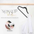 HOUSE DAY Premium Velvet Hangers, Non-Slip Thin Flocked Felt Hangers, Sturdy Clothes Hangers Heavy Duty Coat Hangers & Suit Hangers, Durable Suit Hangers for Closet Space Saving (40 Pack, Black)