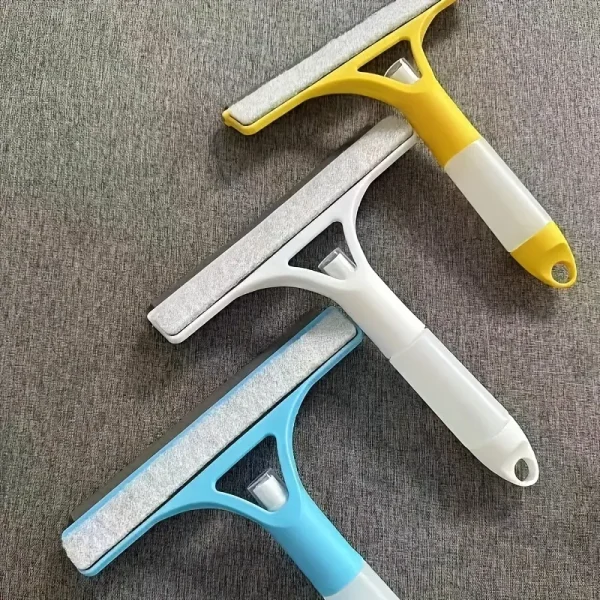 1 piece set of household multi-functional glass cleaning artifact, double-sided brushing and scraping mirror, three-in-one glass scraper with watering can - Image 4