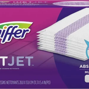 Swiffer WetJet Hardwood Floor Cleaner Spray Mop Pad Refill, Multi Surface, 24 Count