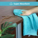 Cloth,12 Pack Cleaning Rag,Cleaning Towels with 4 Color Assorted,11.5"X11.5"(Green/Blue/Yellow/Pink)