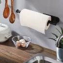1pc Paper Towel Holder, Creative Punching-free Paper Towel Rack, Household Wall-mounted Paper Storage Organizer, For Kitchen And Bathroom, For Roll Paper, Plastic Film And Towel, Kitchen Organizers And Storage, Kitchen Accessories
