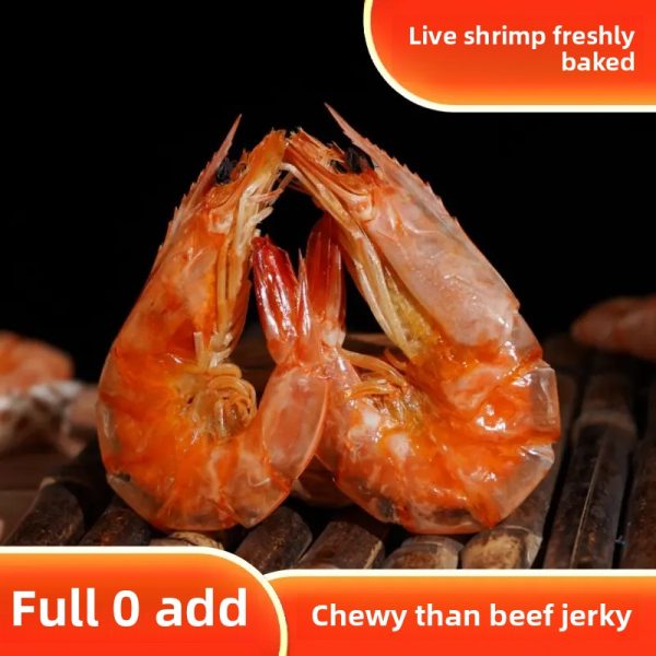 Xiya Grilled Dried Shrimp Snacks – Original Flavor, Ready-to-Eat Seafood, 20g × 5 Packs - Image 3