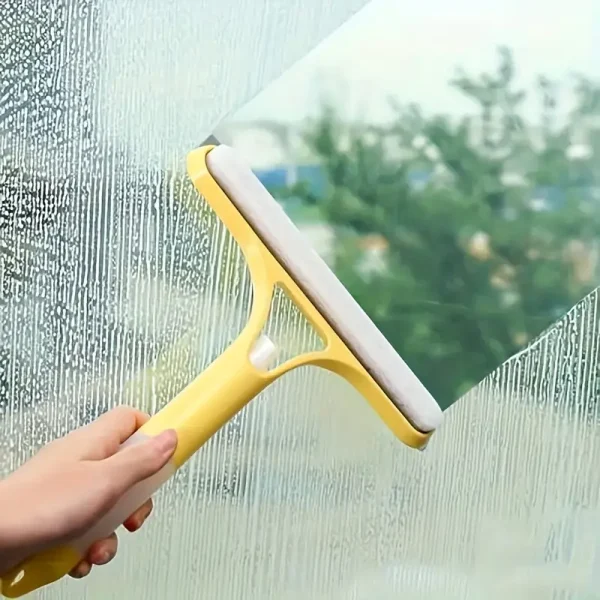 1 piece set of household multi-functional glass cleaning artifact, double-sided brushing and scraping mirror, three-in-one glass scraper with watering can - Image 2