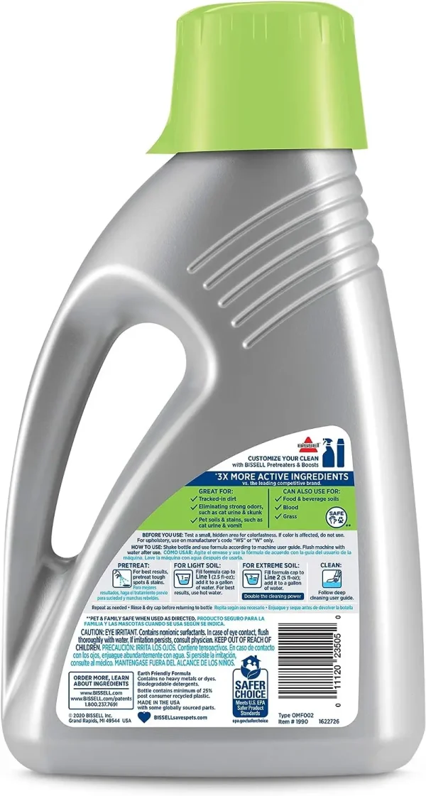 Bissell Professional Pet Urine Elimator with Oxy and Febreze Carpet Cleaner Shampoo 48 Ounce - Image 2
