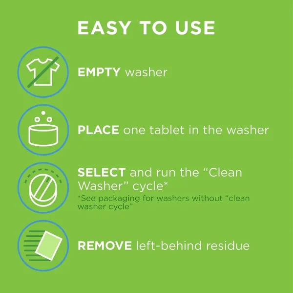 Affresh Washing Machine Cleaner, Cleans Front Load and Top Load Washers, Including HE, 6 Tablets - Image 4