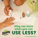 Bounty Quick-Size Paper Towels, White, 16 Family Rolls = 40 Regular Rolls