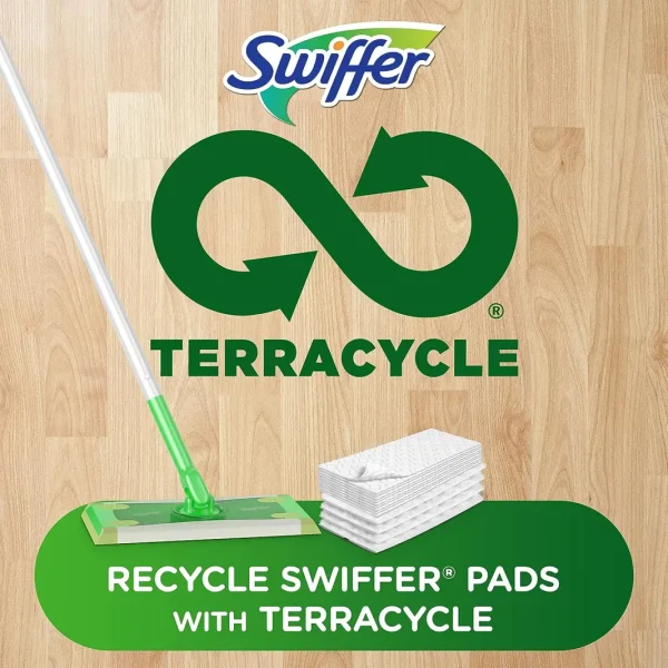 Swiffer Sweeper 2-in-1 Mops for Floor Cleaning, Dry and Wet Multi Surface Floor Cleaner, Sweeping and Mopping Starter Kit, Includes 1 Mop + 19 Refills, 20 Piece Set - Image 6