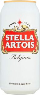 Stella Artois Premium Lager Beer Pint Cans 24 x 568 ml
