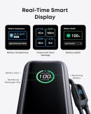 Anker Laptop Power Bank, 25,000mAh Portable Charger with Triple 100W USB-C Ports for Multi-Device Charging, Built-in and Retractable Cables, for iPhone 16/15 Series, Samsung, and More