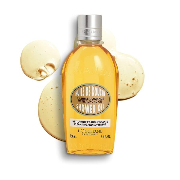 L'Occitane Cleansing And Softening Almond Shower Oil, 8.4 Fl Oz, Clear - Image 2