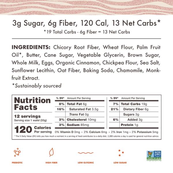 Rip Van Wafels Snickerdoodle Stroopwafels, Healthy Snacks, Non-GMO, Keto Friendly, Office Snacks, Low Sugar (3g), Low Calorie, 12 Pack - Image 6