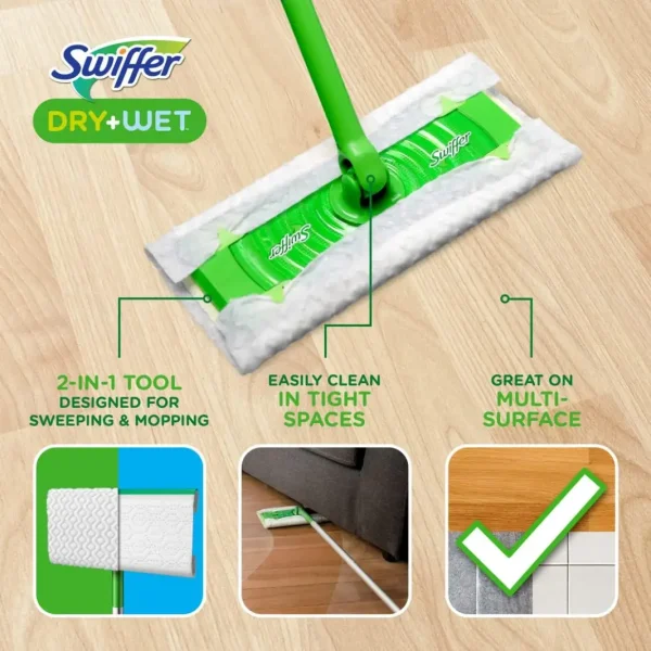 Swiffer Sweeper Wet Mopping Cloth Multi Surface Refills, Febreze Lavender Scent, 36 count - Image 3