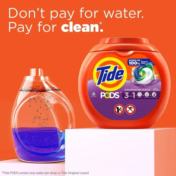 Tide PODS Laundry Detergent Soap Pods, Spring Meadow, 81 count - Image 4