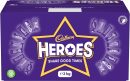Cadbury Heroes Chocolate Bulk Sharing Box 2kg Milk Chocolates Individually Wrapped (Pack of 2)