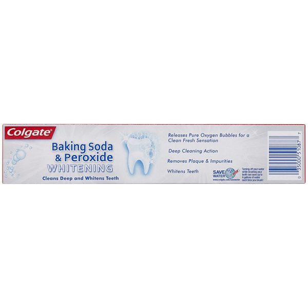 Colgate Baking Soda and Peroxide Whitening Toothpaste, Frosty Mint, 6 Ounce Tube, 6 Pack - Image 2