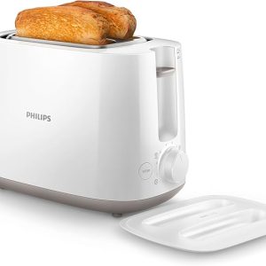 PHILIPS Daily Collection Toaster With 8 Settings and Integrated Bun Warming Rack – HD2582/01
