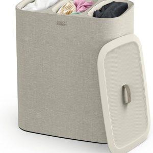 Joseph Tota Trio 90-litre Laundry Hamper Separation Basket with Lid 90-liter