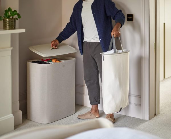 Joseph Tota Trio 90-litre Laundry Hamper Separation Basket with Lid 90-liter - Image 3