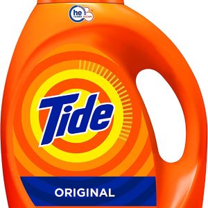 2 bottles Tide Laundry Detergent Liquid Soap, High Efficiency (He), Original Scent, 64 Loads