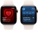 Apple Watch Series 10 [GPS + Cellular, 46mm] - Gold Titanium Case with Starlight Sport Band, M/L(Limit 1 item per order)