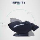 Infinity Aura Full Body Zero Gravity Massage Chair Air Compression, Space Saving Technology, Lumbar Heat, and Decompression Stretch Black with Brown
