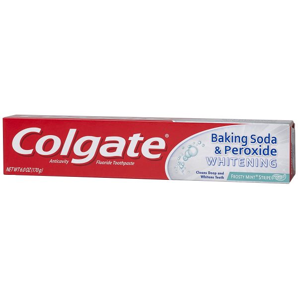 Colgate Baking Soda and Peroxide Whitening Toothpaste, Frosty Mint, 6 Ounce Tube, 6 Pack - Image 11