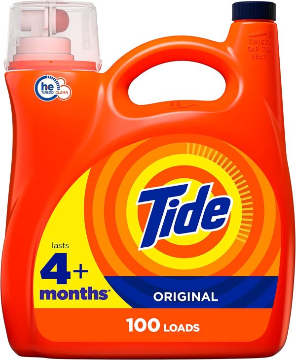 2 bottles Tide Laundry Detergent Liquid Soap, High Efficiency (He), Original Scent, 64 Loads - Image 7