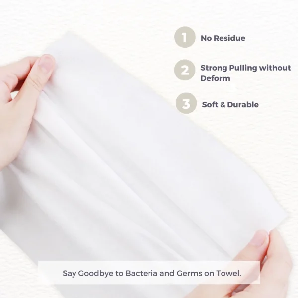 mixshop Disposable Facial Cotton Towel, Makeup Remover Tissue, Towel, Large and Thick wipes - Image 8