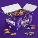 Cadbury Heroes Chocolate Bulk Sharing Box 2kg Milk Chocolates Individually Wrapped (Pack of 2)