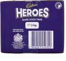 Cadbury Heroes Chocolate Bulk Sharing Box 2kg Milk Chocolates Individually Wrapped (Pack of 2)