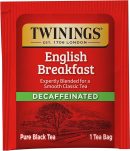 Twinings Decaffeinated English Breakfast Black Tea, 100 Individually Wrapped Tea Bags, Smooth, Flavourful Black Tea, Enjoy Hot or Iced