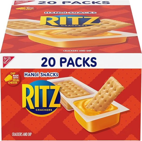 Handi-Snacks RITZ Crackers 'N Cheesy Dip Snack Packs, 20 Snack Packs