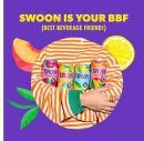 Swoon Peach Tea - Sugar Free Fruit Tea, Low Carb, Paleo-Friendly, Gluten Free Iced Tea - Flavored Tea Keto Drinks Made with Organic Black Tea and Sweetened by Monk Fruit and Stevia (Pack of 12)