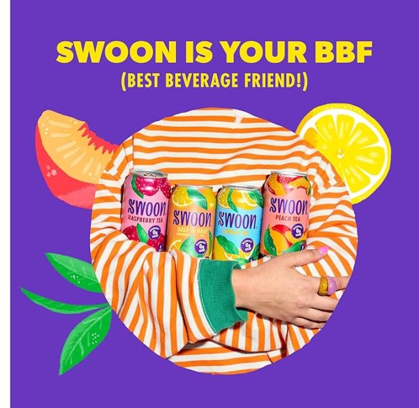 Swoon Peach Tea - Sugar Free Fruit Tea, Low Carb, Paleo-Friendly, Gluten Free Iced Tea - Flavored Tea Keto Drinks Made with Organic Black Tea and Sweetened by Monk Fruit and Stevia (Pack of 12) - Image 4