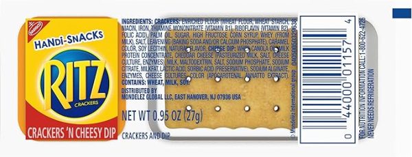 Handi-Snacks RITZ Crackers 'N Cheesy Dip Snack Packs, 20 Snack Packs - Image 7