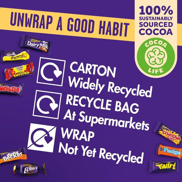 Cadbury Heroes Chocolate Bulk Sharing Box 2kg Milk Chocolates Individually Wrapped (Pack of 2) - Image 7
