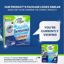 True Fresh Washing Machine Cleaner Tablets 25-Pack - Deep Cleaning Washer Cleaner Tablets for Top Loader, Front Load & HE - Cleans Drum, Tub seal & other Parts Descaler & septic safe