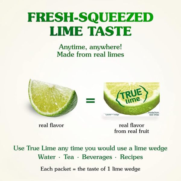 TRUE LIME Water Enhancer, Bulk Pack - 0.03 Ounce, 500 Count (Pack of 1)| Zero Calorie Unsweetened Flavoring For Bottled Water & Recipes | Flavor Packets Made with Real Limes(500 Packets) - Image 4