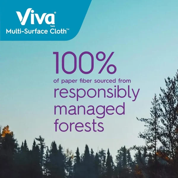 Viva Multi-Surface Cloth Paper Towels, Task Size - 24 Super Rolls (81 Sheets per Roll) - Image 8
