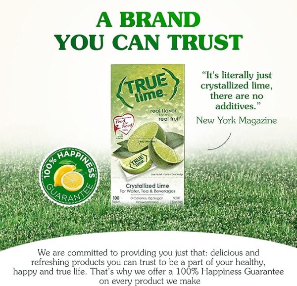 TRUE LIME Water Enhancer, Bulk Pack - 0.03 Ounce, 500 Count (Pack of 1)| Zero Calorie Unsweetened Flavoring For Bottled Water & Recipes | Flavor Packets Made with Real Limes(500 Packets) - Image 6
